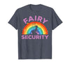 Halloween Fairy Security Father's Day Apparel Men Fairy Security Funny Dad Costume T-Shirt - size chart