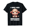 Funny Cow Apparel I Have OCD Obsessive Cow Disorder Cow Lover Farmer T-Shirt - size chart