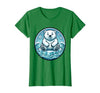 Mademark Polar Bear Lone Ice Floe Arctic Drift Design T-Shirt - size chart