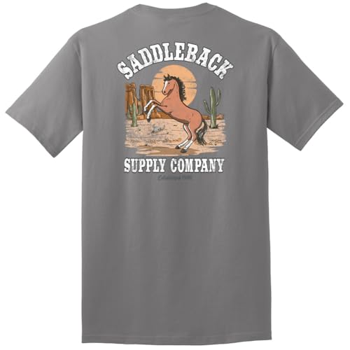 Saddleback Supply Men's Horse with No Name Heavy Tees - size chart