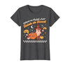Halloween Retro Pumpkin Spice Ghost SLP Costume Speech Therapy Retro Spooky Fall Pumpkin Pathologist Season T-Shirt - size