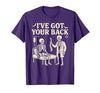 Halloween Costume For Doctor I've Got Your Back I've Got Your Back Halloween Skeleton Doctor Costume T-Shirt - size chart