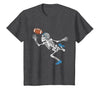 Halloween Shirts Women Men Kids Football Skeleton Halloween Player Catcher Mens Boys Kids T-Shirt - size chart
