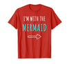 Mermaid Shirt Funny Easy Halloween Shirt Funny Mermaid Halloween Parents or Couples Costume T-Shirt - size chart