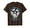 CCHT Dialysis Technician My Broom Broke So Now I'm a CCHT Dialysis Tech Halloween T-Shirt - size chart