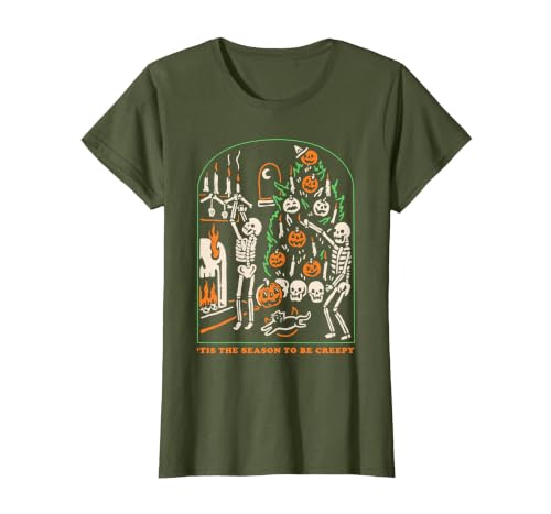 Halloween Creepy Season The Season to Be Creepy T-Shirt - size chart