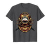 Mademark Shark in Vintage Deep-Sea Diving Helmet T-Shirt - size chart