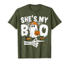 Funny Couples Halloween Matching Couple Outfits He's My Boo Matching Couple Halloween Couples She's My Boo T-Shirt - size