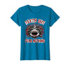 Mademark Teeth Out Fear Nothing Bold Shark Women Design T-Shirt - Slate Grey