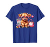 Highland Cow Land of NYC One Boujee Heifer Highland Cow Bougie Pink Tumbler Handbag T-Shirt - size chart