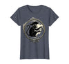 Mademark Pirate Monkey with Stolen Pocket Watch Design T-Shirt - Women - size chart