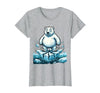 Mademark Polar Bear on Cracking Ice Floe Illustration T-Shirt - size chart