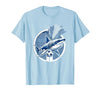 Mademark Soccer Shark Bursting Through Ocean Shin Guards T-Shirt - size chart