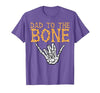 Mens Halloween Shirts For Dad Daddy Papa Men Halloween Dad to The Bone Skeleton Hand Fun Papa Costume Men T-Shirt - size