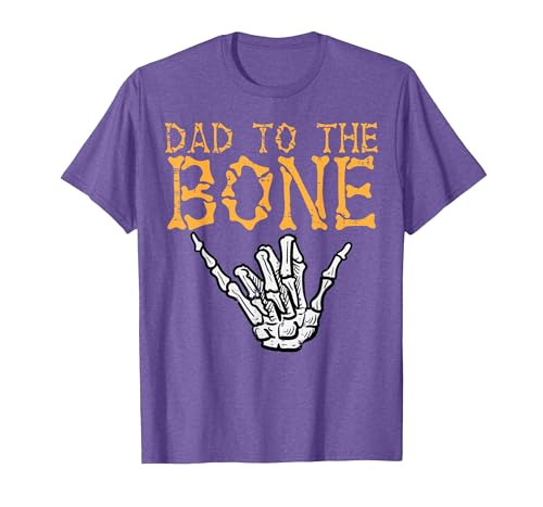 Mens Halloween Shirts For Dad Daddy Papa Men Halloween Dad to The Bone Skeleton Hand Fun Papa Costume Men T-Shirt - size