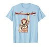 Mademark Hanging Around Doing Nothing Funny Monkey Design T-Shirt - Men - size chart