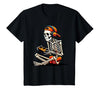 halloween skeleton shirts for teen boys men kids Halloween Skeleton Gamer Video Gaming Funny Gaming Skeleton T-Shirt - size