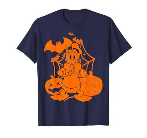 Disney Mickey & Friends Halloween Donald Duck Pumpkins T-Shirt - size chart