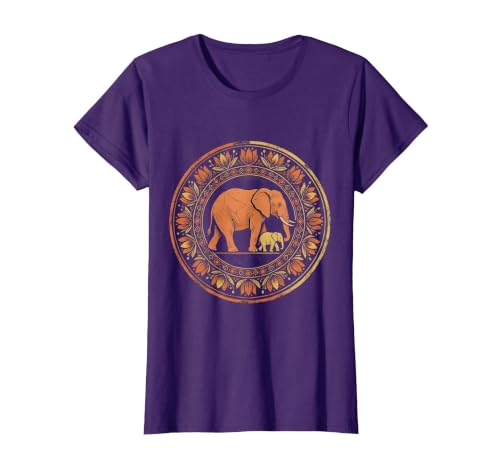 Mademark Elephant Mom and Baby Pregnancy Announcement T-Shirt - Women - size chart