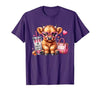 Highland Cow Land of NYC One Boujee Heifer Highland Cow Bougie Pink Tumbler Handbag T-Shirt - size chart