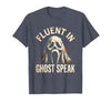 Mademark Ghost & Spirits - Ghost (99 Problems All) T-Shirt - size chart
