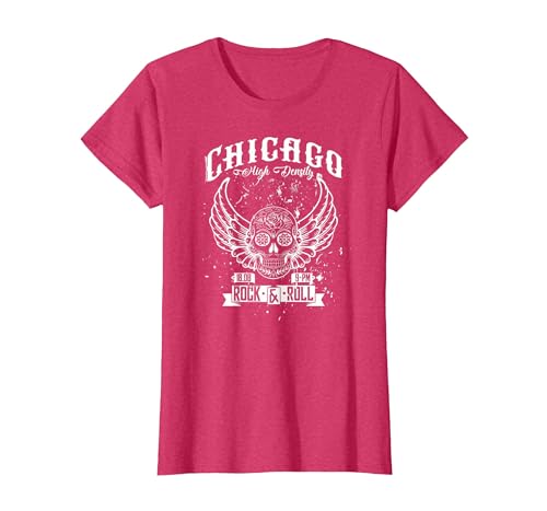 Camelot71 Chicago Classic Retro Vintage Illinois Windy Rock'n'Roll T-Shirt - size chart