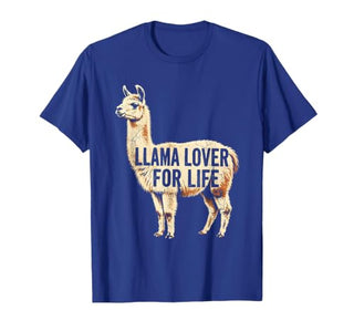 Mademark Llama Lover For Life Peru Graphic Design T-Shirt - size chart