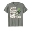 Halloween Tshirt Frankenstein Monster Costume Men Just Trying to Keep It Together Shirt Halloween Frankenstein T-Shirt -