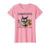 Black Cat Do Gardening Because Murder is Wrong T-Shirt - size chart