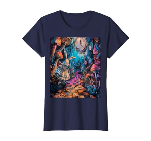 Alice in Wonderland Rabbit House T-Shirt — design detail