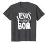Jesus is My Boo - Funny Christian Halloween Quote Humor T-Shirt - size chart