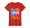 He Or She Pumpkin Gender Reveal Party Supplies Tee Halloween Pumpkin Gender Reveal He or She Mommy to Be T-Shirt - size chart