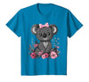 We Love Koalas - Kids Apparel Co. Koala Kawaii Koala Bear Pink Bow Flowers Girls Kids T-Shirt - size chart