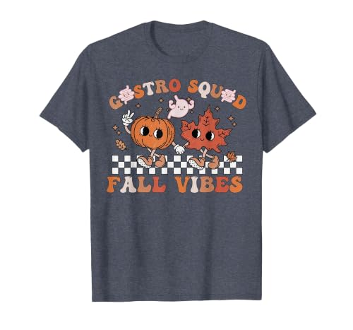 Gastro Squad Halloween Fall Endoscopy Nurse Gastro Squad Halloween Fall Vibes Gastro Crew Endoscopy T-Shirt - size chart