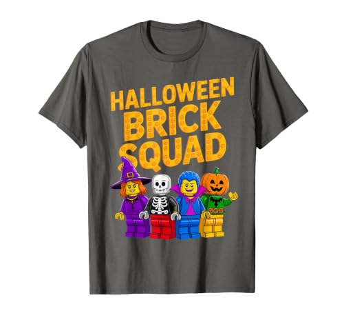 Family Master Builder Birthday Kids Toddler Gifts Halloween Brick Squad Costume Master Builder Blocks Building T-Shirt -