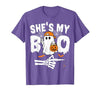 Funny Couples Halloween Matching Couple Outfits He's My Boo Matching Couple Halloween Couples She's My Boo T-Shirt - size