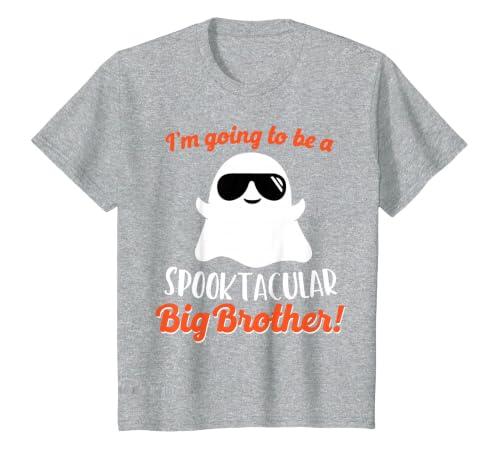 Halloween Pregnancy Announcements by HotW Big Brother Pregnancy Announcement Ghost Funny Boy Halloween T-Shirt - size chart