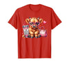 Highland Cow Land of NYC One Boujee Heifer Highland Cow Bougie Pink Tumbler Handbag T-Shirt - size chart