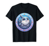 Mademark Great White Shark Tangled in Anchor Chain Art T-Shirt - size chart