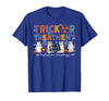 Radiation Oncology Therapist Halloween Costume Trick Or Treatment Radiation Oncology Halloween Rad Therapy T-Shirt - size