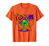 Ice Cream Drip Baseball Home Plate Halloween Tee Funny Halloween Baseball Ice Cream Drip Boys Girls Youth T-Shirt - size