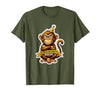 Mademark Sober Monkey Wild Life Sobriety Design T-Shirt - Men - size chart