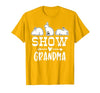 Show Rabbit Grandma T-Shirt — design detail