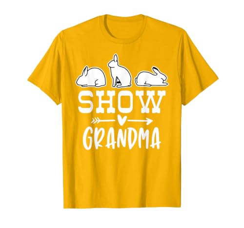 Show Rabbit Grandma T-Shirt — design detail