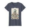 Marching Band Mom Tarot Card Skeleton Halloween Marching Band Mom Tarot Card Skeleton Mom Musical Instrument T-Shirt - size