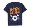 Halloween Shirts For Women Men Kids Boys Girls Halloween Soccer Kick Or Treat Football Costume Boys Kid Men T-Shirt - size