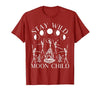 Funny Stay Wild Moon Child Tee Shirt Stay Wild Moon Child Funny Skeleton Dancing Halloween T-Shirt - size chart