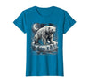 Mademark Polar Bear Lone Ice Floe Drifting Arctic Design T-Shirt - size chart