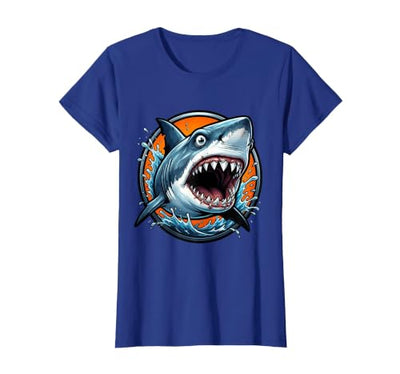 3rd Grade Shark Lunging Jaws Graphic Tee T-Shirt