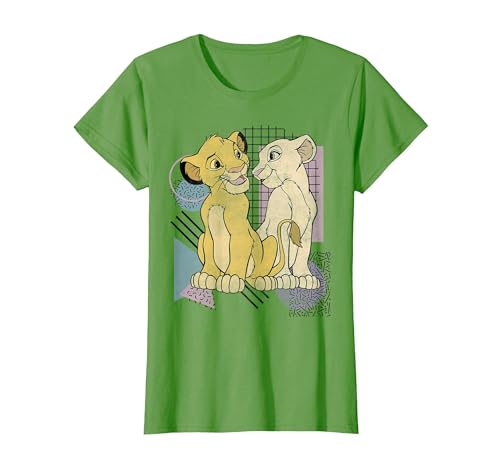 Disney Lion King Simba & Nala Meet Eyes Valentine's T-Shirt T-Shirt - size chart